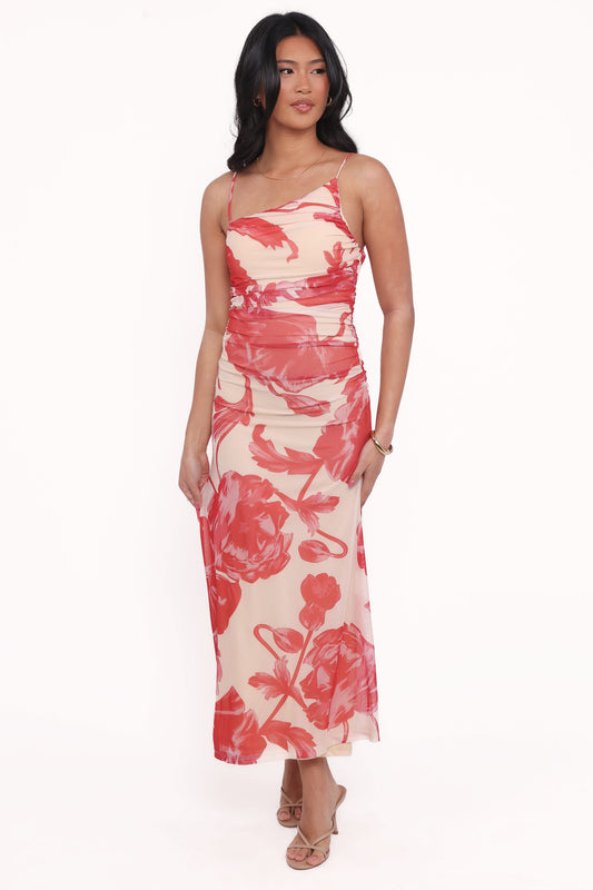 Jasmine Maxi Dress - Red Floral