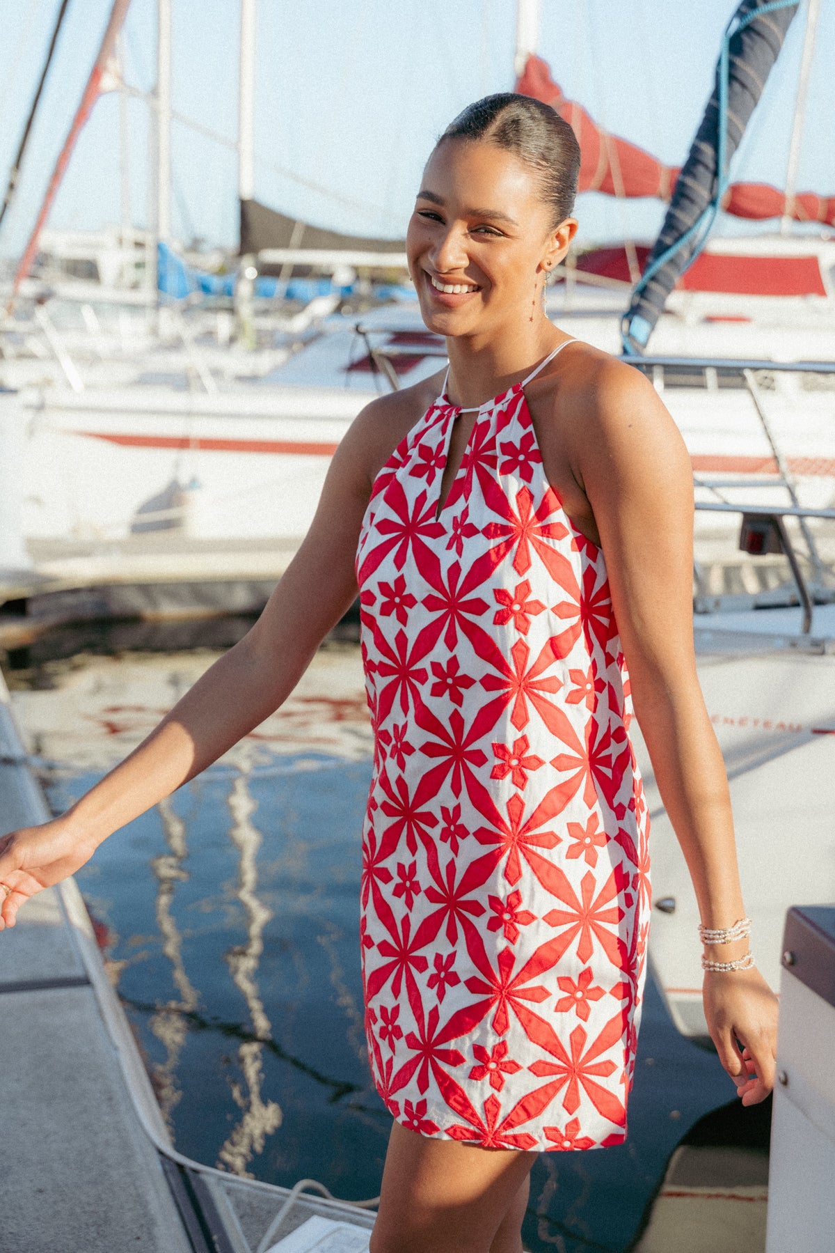 Kaelia Mini Dress - Red