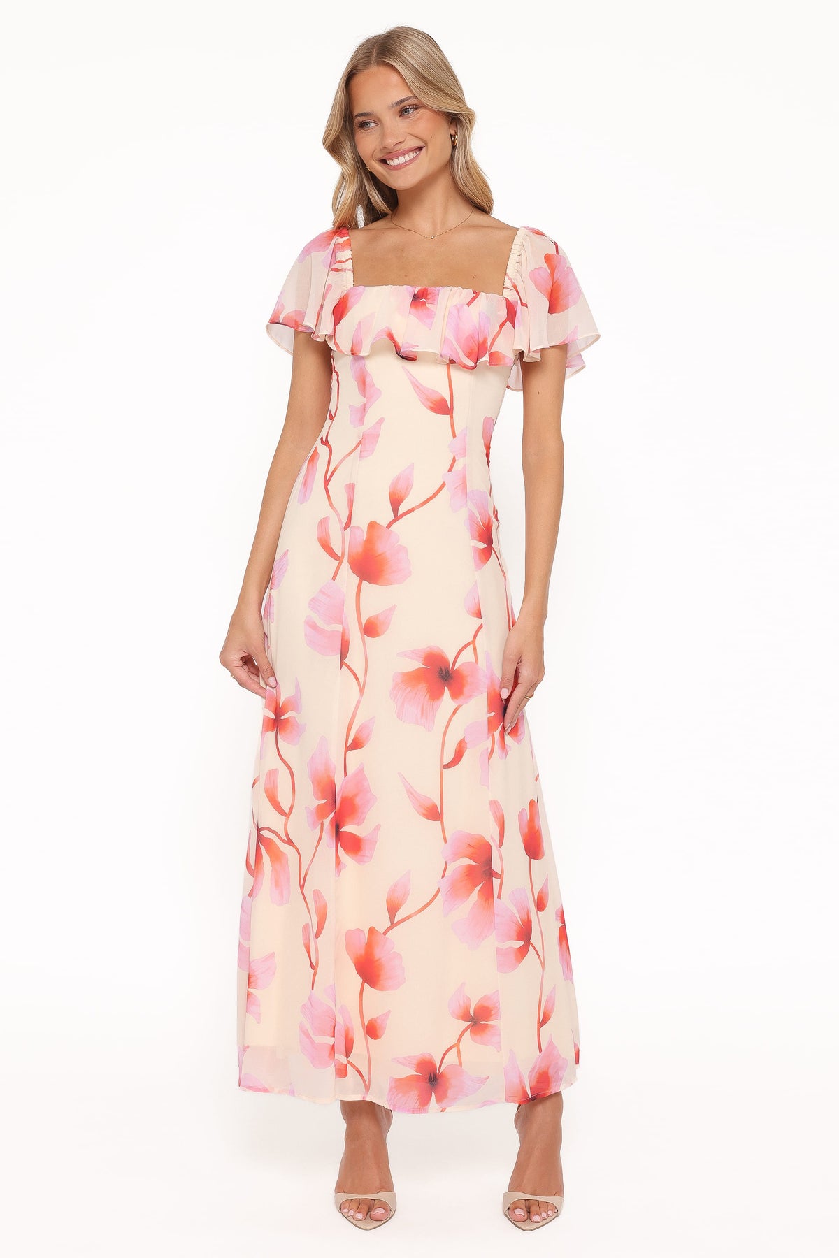 Kamie Maxi Dress - Pink Floral