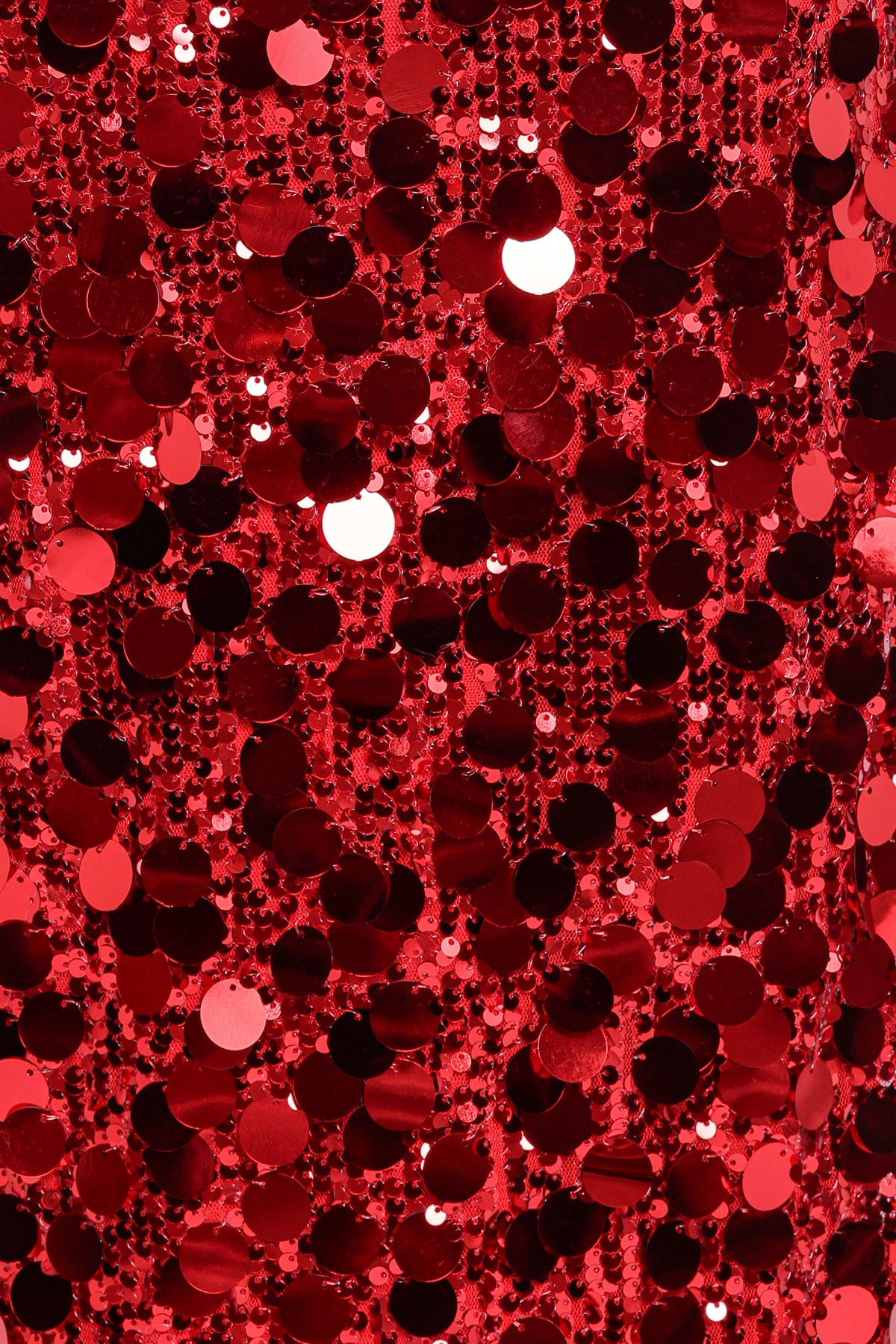 Karlie Strapless Sequin Maxi Dress - Red