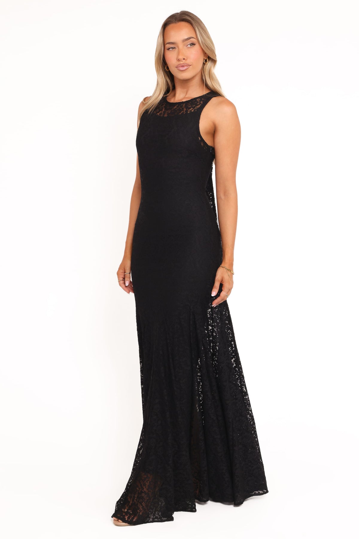 Keani Maxi Dress - Black Lace
