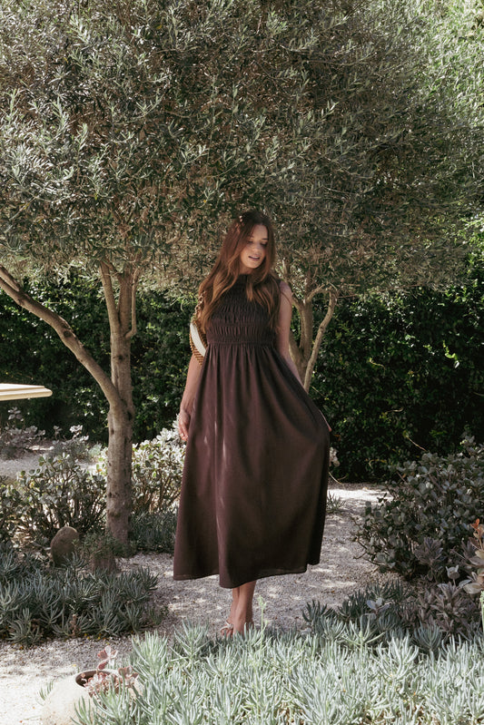 Lanna Maxi Dress - Chocolate