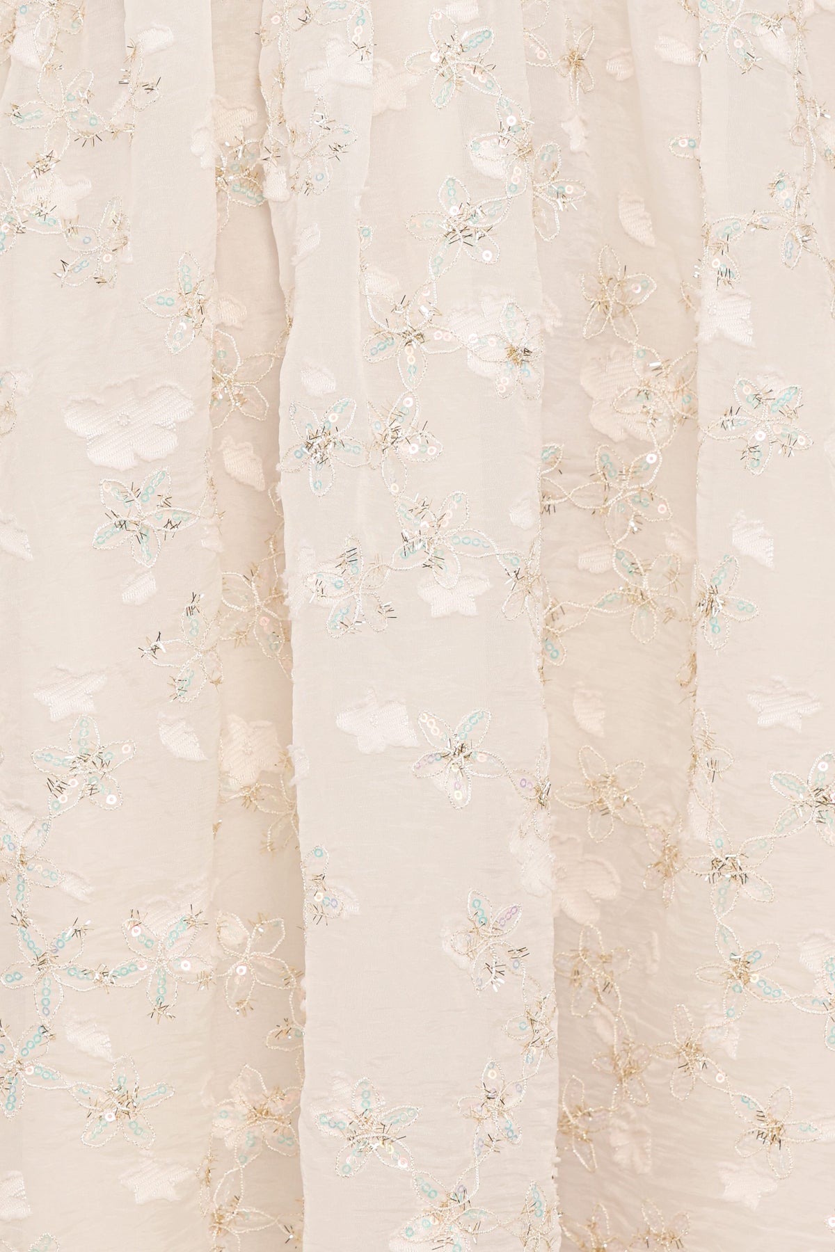 Lillan Mini Dress - Ivory Sequin