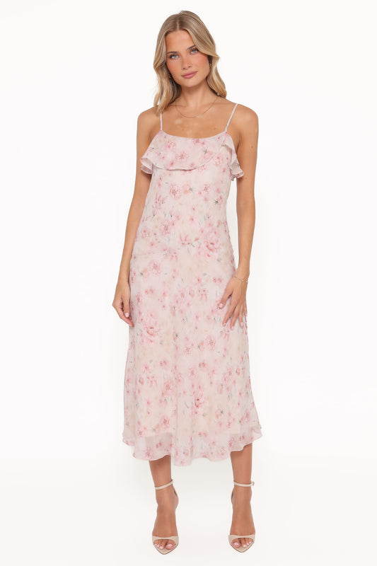 Lizbeth Maxi Dress - Pink Mauve Floral