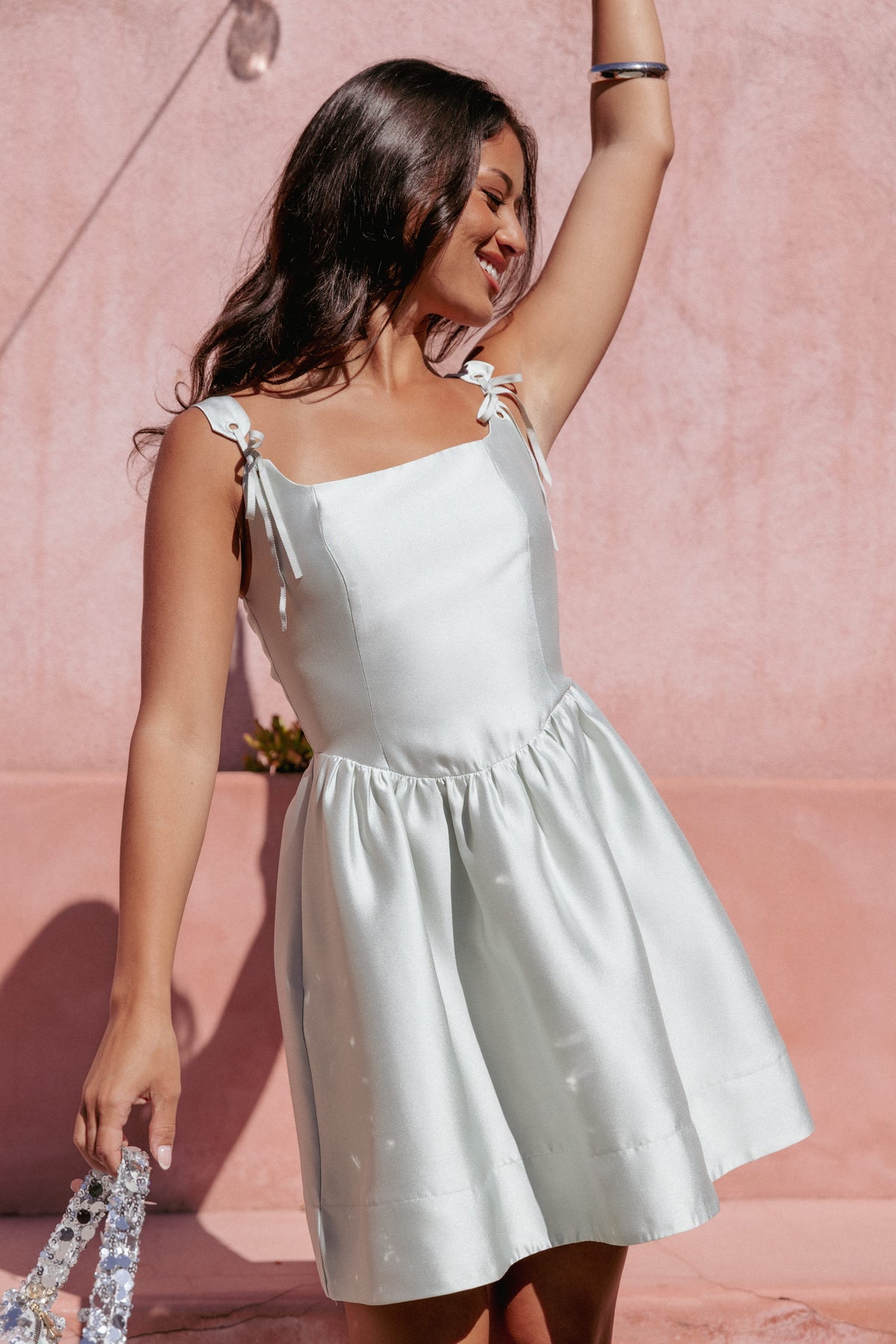 Marcelline Mini Dress - Mint Green
