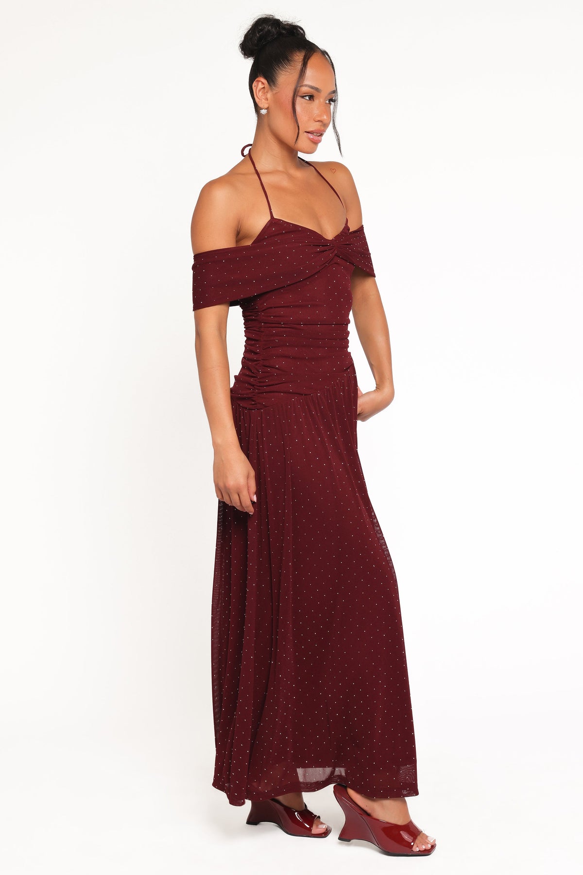 Mayven Maxi Dress - Burgundy