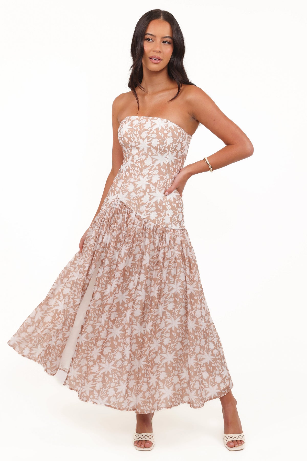Nyx Strapless Maxi Dress - Mocha