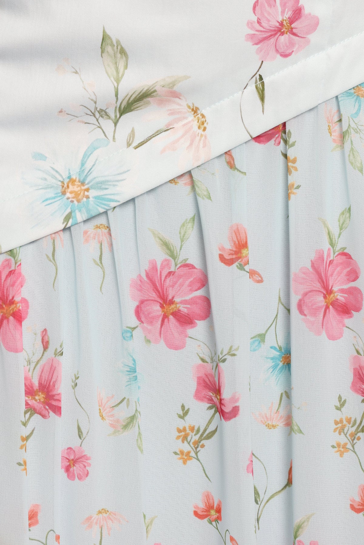 Renata Maxi Dress - Blue Floral