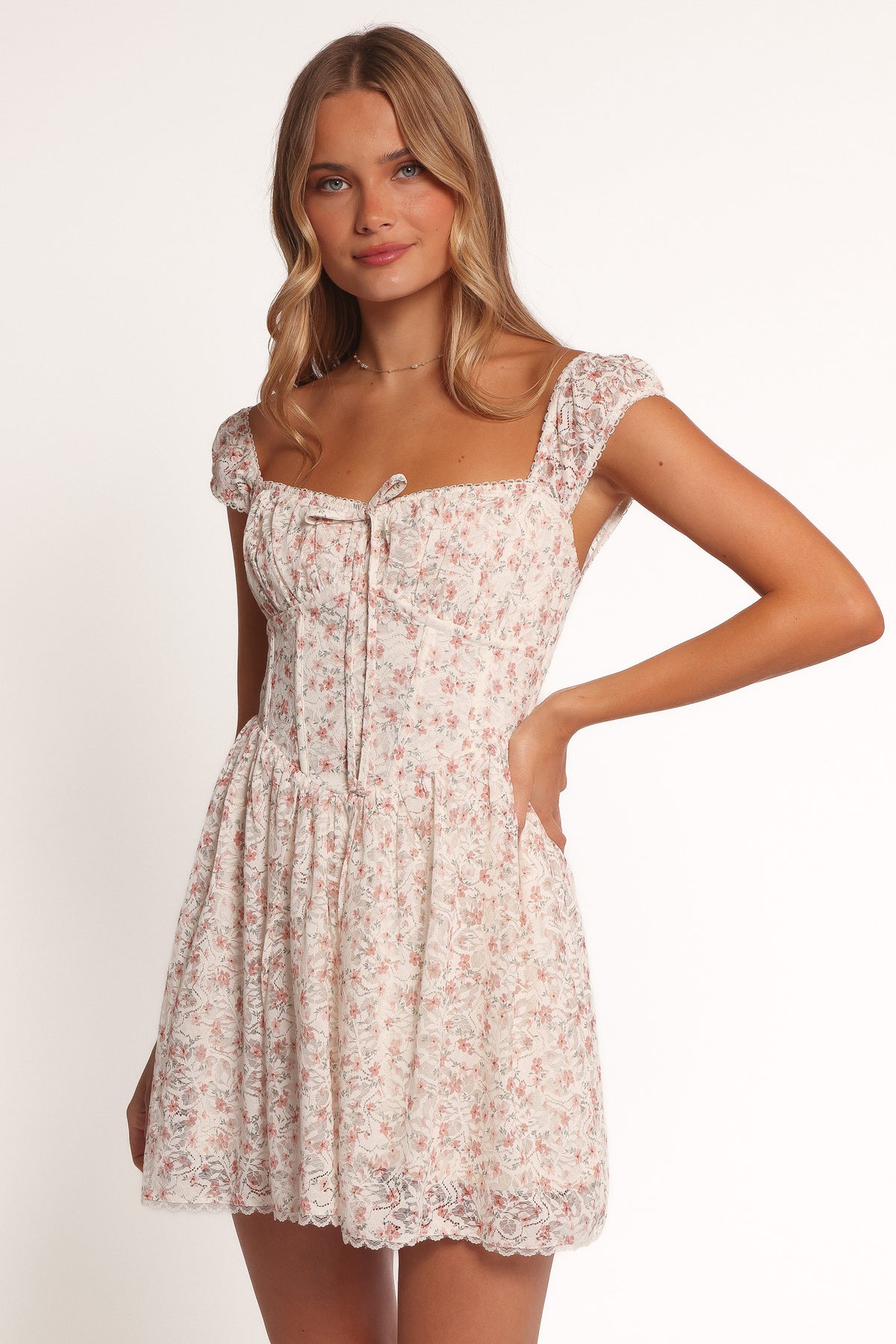 Sabella Mini Dress - Blush Azalea