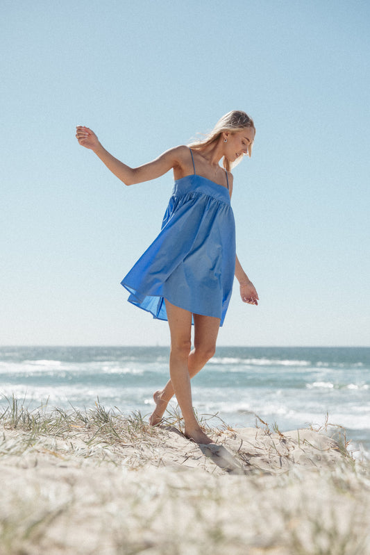 Serina Mini Dress - Blue