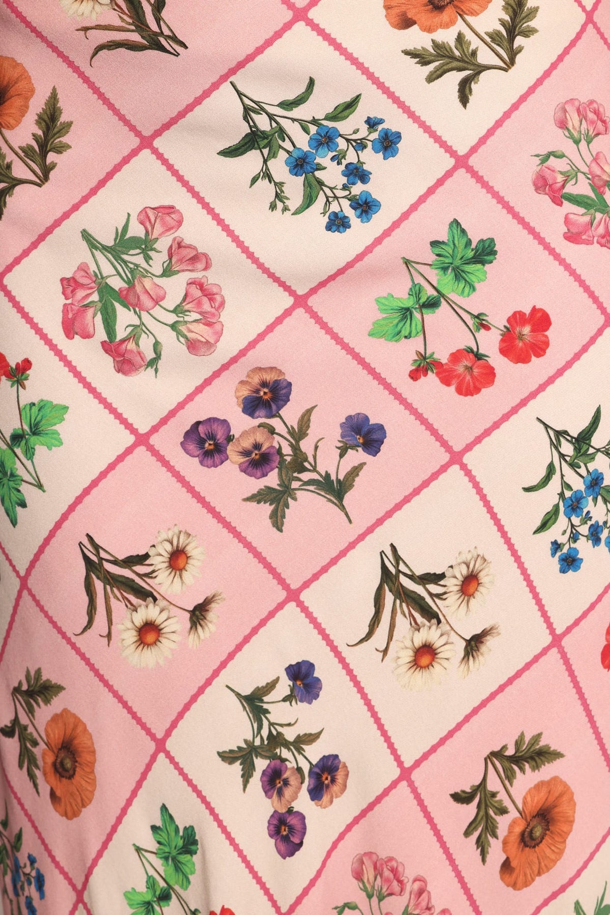 Simona Maxi Dress - Pink Floral Tile