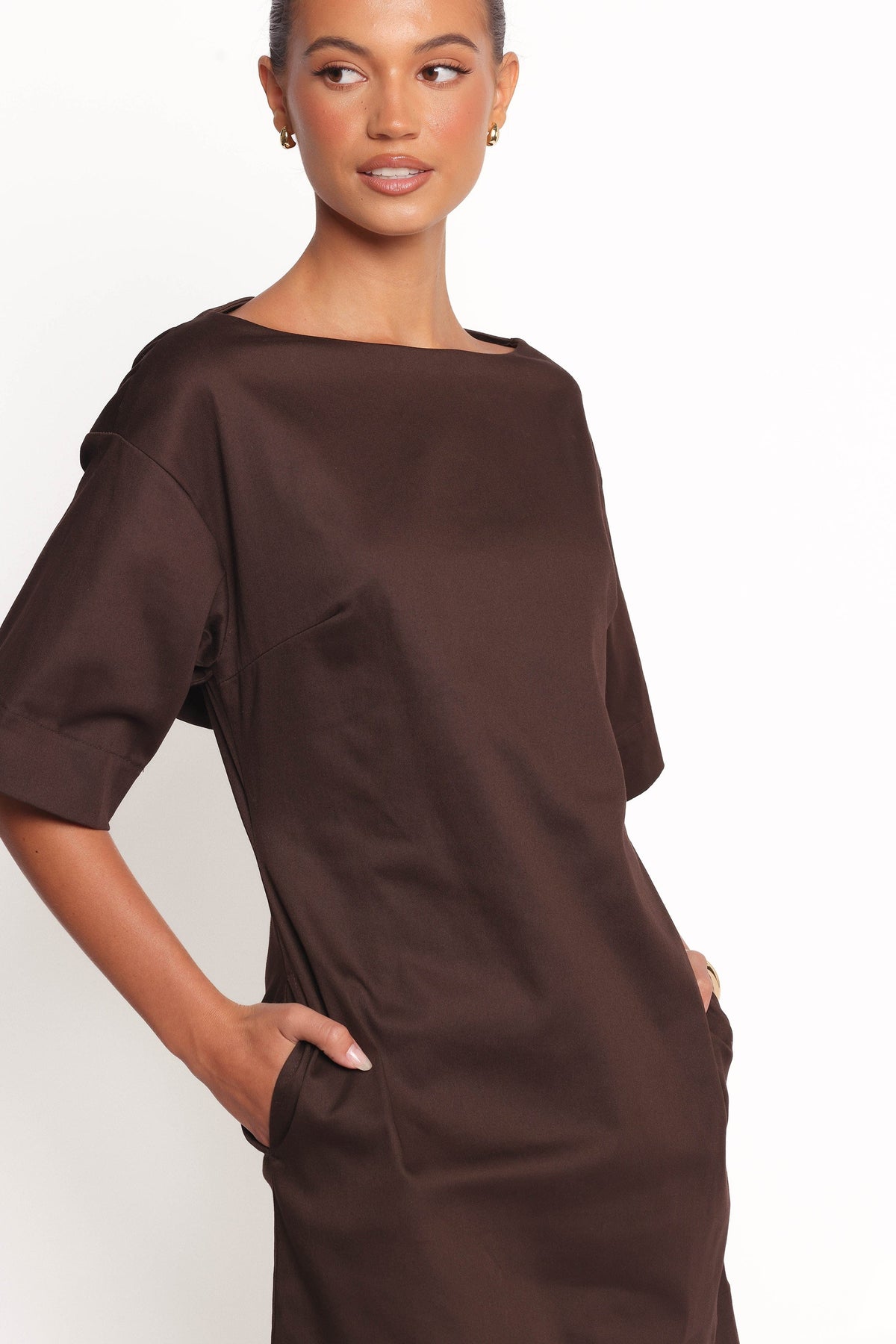 Thorne Mini Dress - Chocolate