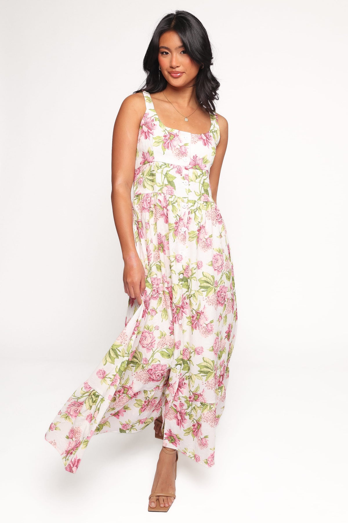 Tullia Maxi Dress - Pink Floral