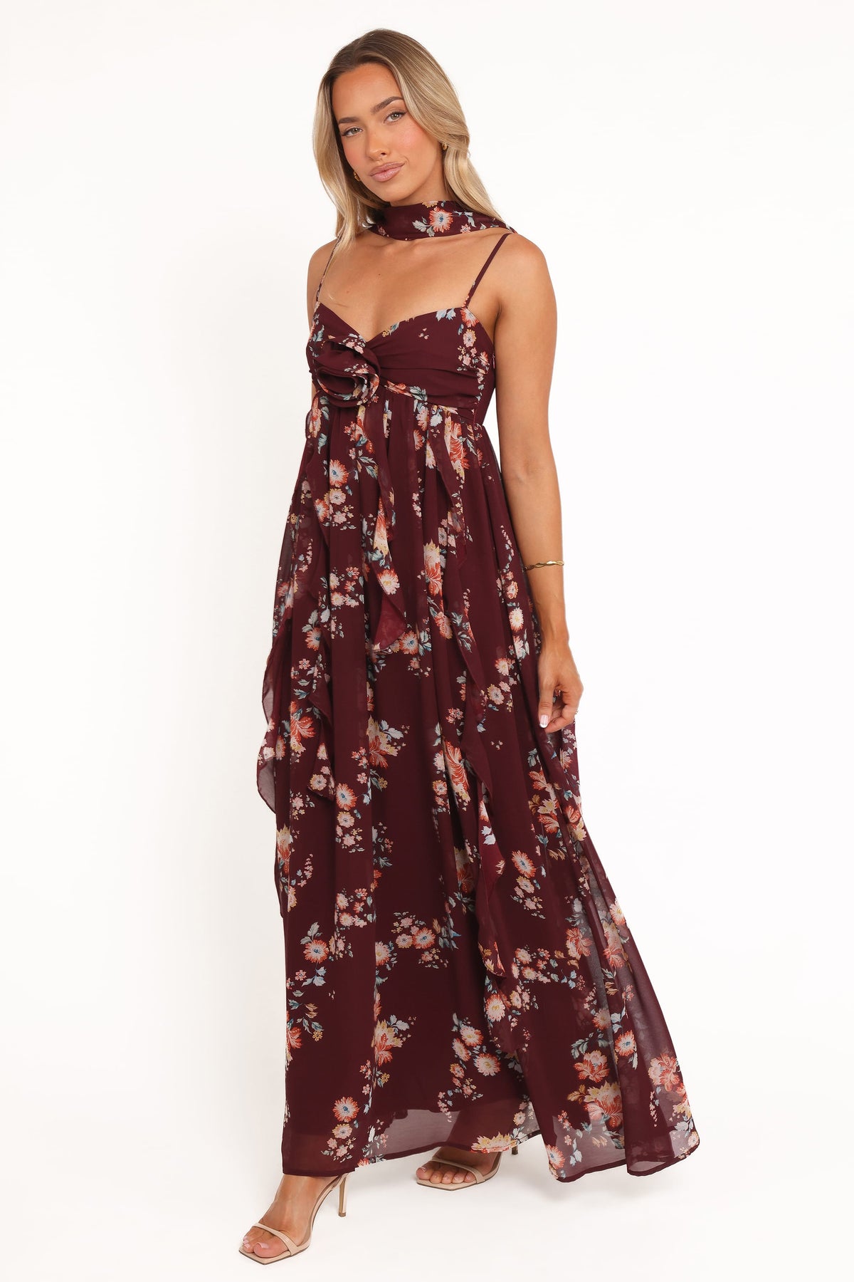 Tully Maxi Dress - Berry Floral