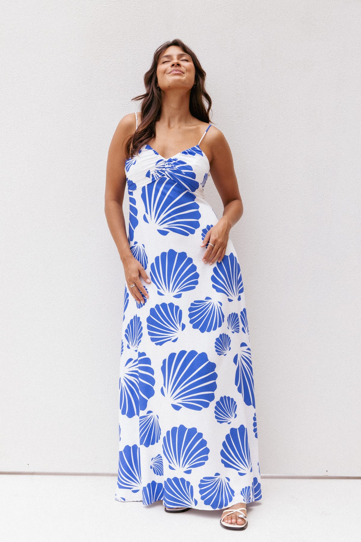 Tyla Maxi Dress - Blue Shell