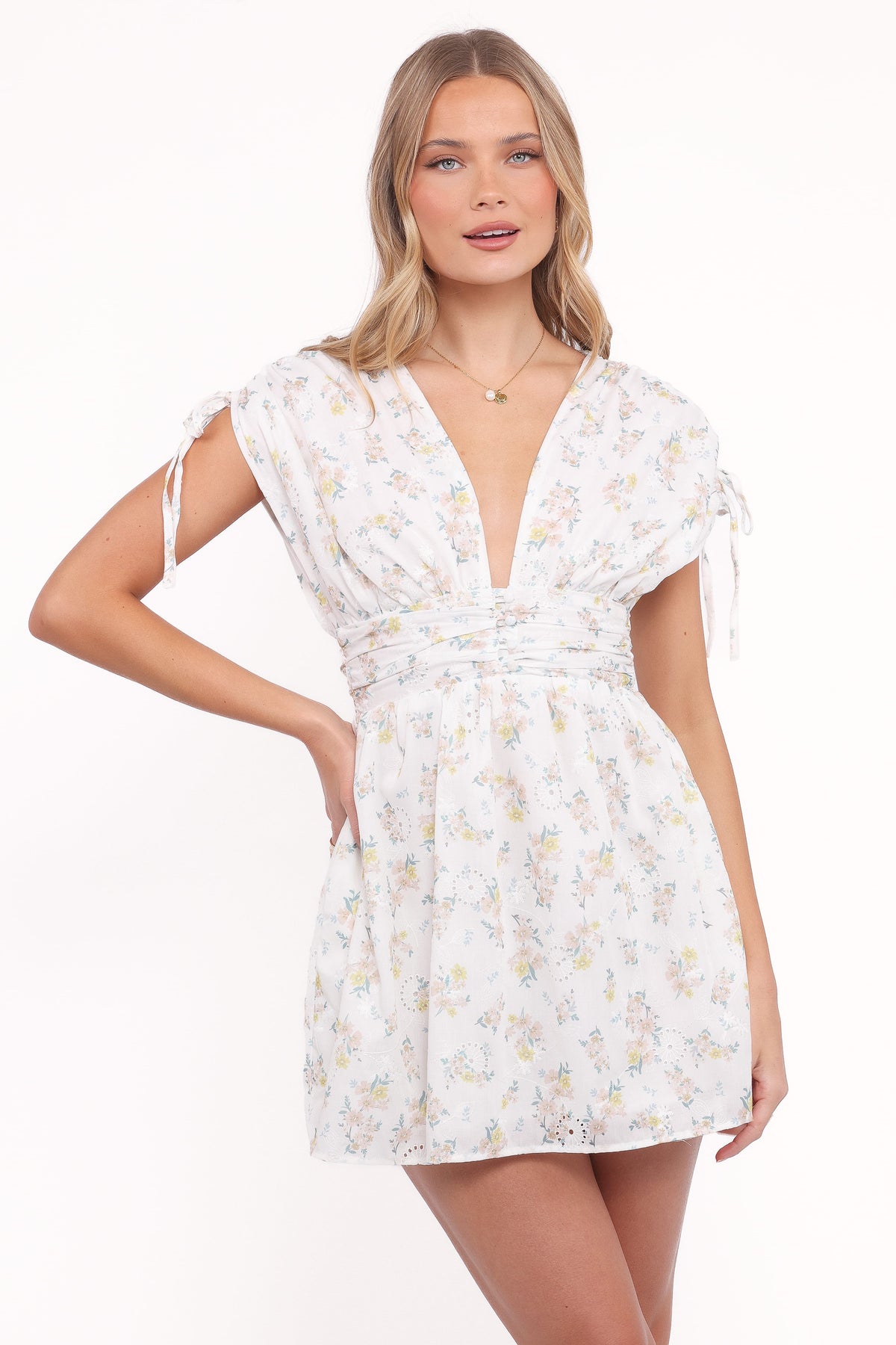 Wendi Ruffle Mini Dress - Floral