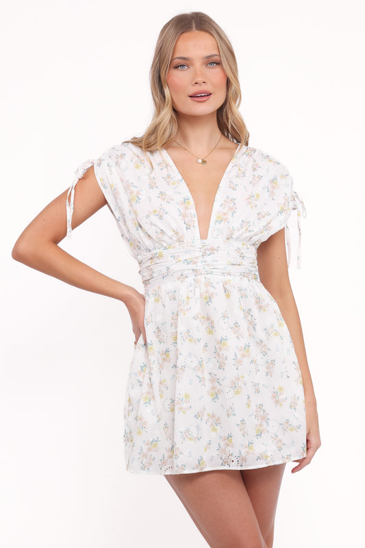 Wendi Ruffle Mini Dress - Floral