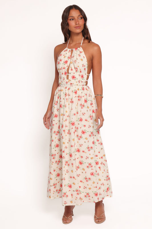 Wilder Halterneck Maxi Dress - Pink Floral