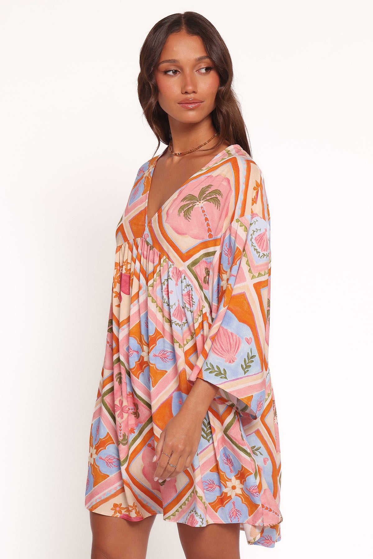Zanna Mini Dress - Multi Tile