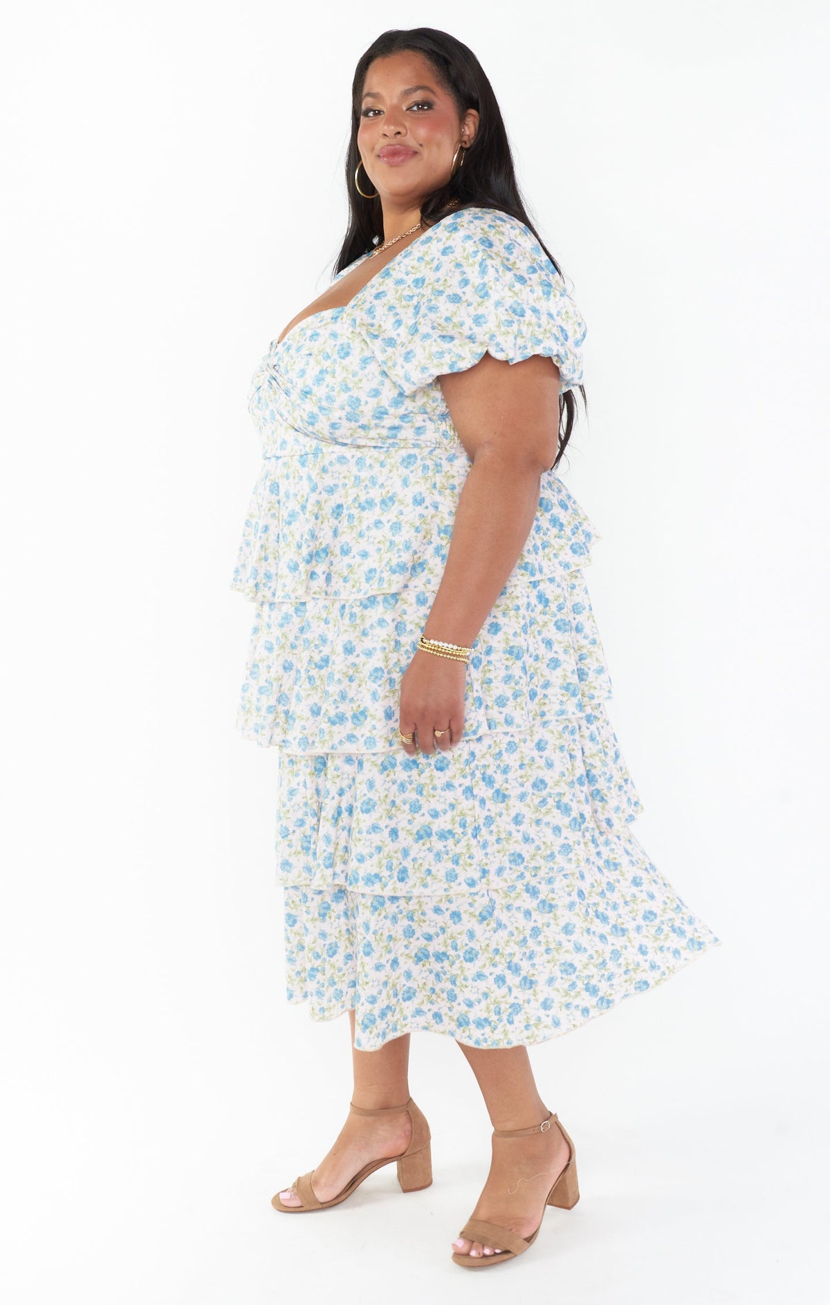 Va Va Midi Dress ~ Charming Rose